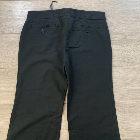 Dolce & Gabbana Black Wide Leg Cotton Trouser Pants - Picture 5 of 13